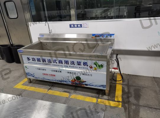 Stainless Steel Vegetable Fruit Mini Washing Machine With Ozone for 200-400kg/h Capacity