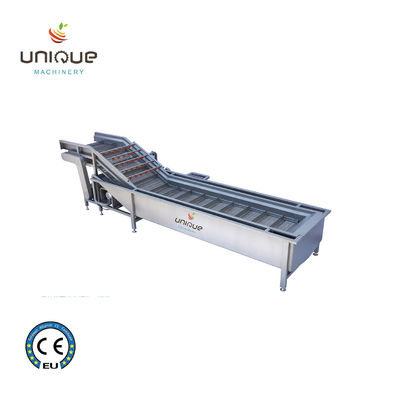 Vegetable Washing Machine for Fruit and Vegetable Chilli Bubble Flood Processing Line