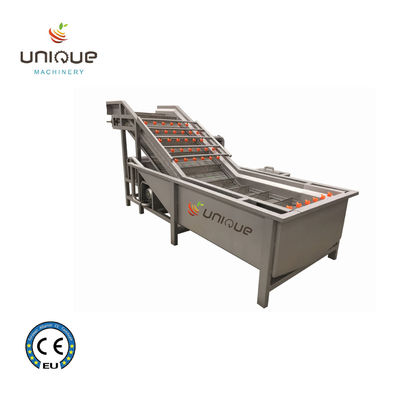 Vegetable Washing Machine for Fruit and Vegetable Chilli Bubble Flood Processing Line