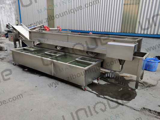 Zibounique 5900*1760*1600 mm Mung Bean Sprout Husk Removing and Skin Peeling Machine