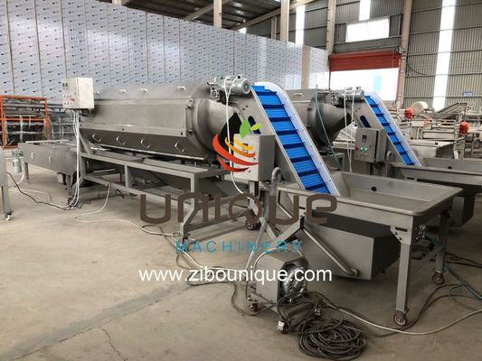 Continuous Potato Cleaning and Polishing Processing Line with Perfect Peeling Effect