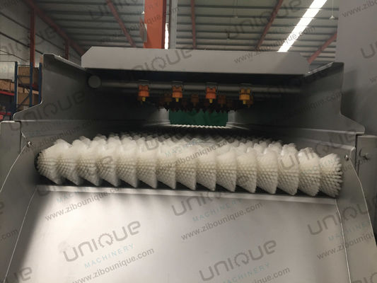 Commercial Root Vegetable Cleaning Brush Washing Machine with Stainless Steel 304