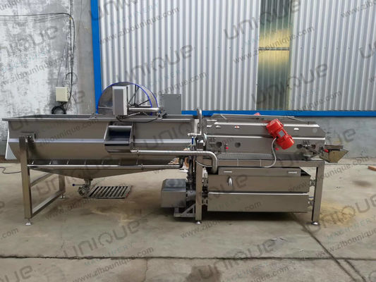 Customized Voltage 1.5t/h Capacity Vegetable and Salad Washing Machine for Cleaning