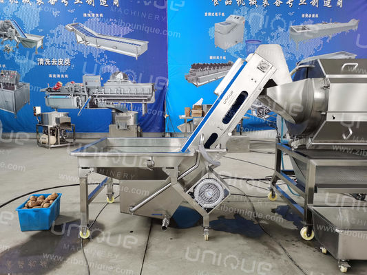 Potato Peeling and Washing Machine 2.25 kw for Food Processing Industries Efficiency