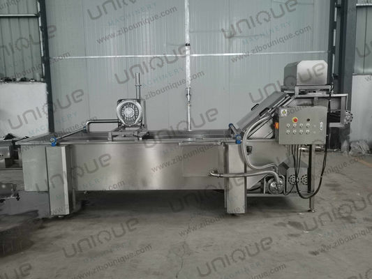 850 KG Capacity Leaf Vegetable Bubble Washing Line for Manufacturing Plant Production