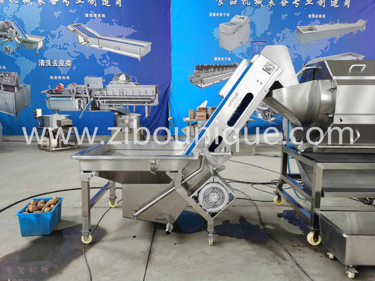 Rotating Emery Roller Sweet Potato Radish Peeling Machine with Auto Produce Operation