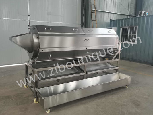 Rotating Emery Roller Sweet Potato Radish Peeling Machine with Auto Produce Operation