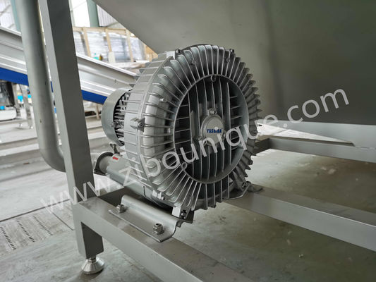 5000x1450x1400 Mm Bubble Vegetable Washing Machine For Vegetable Fruit Cleaning Line