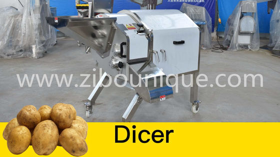 Industrial Onion Cutting Machine with 1.5kw Electric Vegetable Cube Cutter Efficiency