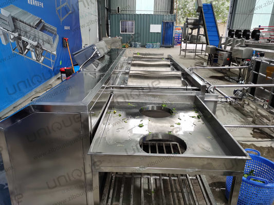 Multi-Function Triple Tanks Reversed Vegetable Washing Machine For Busy Kitchens