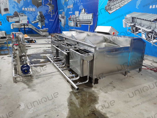 Multi-Function Triple Tanks Reversed Vegetable Washing Machine For Busy Kitchens