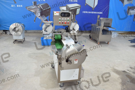 Retail Market Stainless Steel Removable Vegetable Conveyor Belt Cutting Machine with Belt